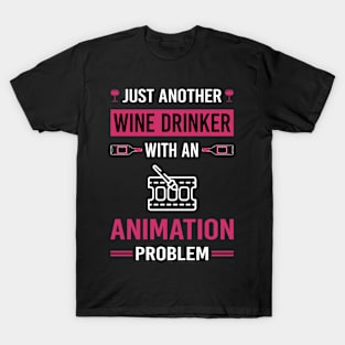 Wine Drinker Animation T-Shirt